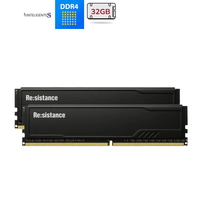Модуль памяти для компьютера DDR4 32GB (2x16GB) 2666 MHz CL19 1.2V Resistance INTELIGENTES (IR4CHD2/32)