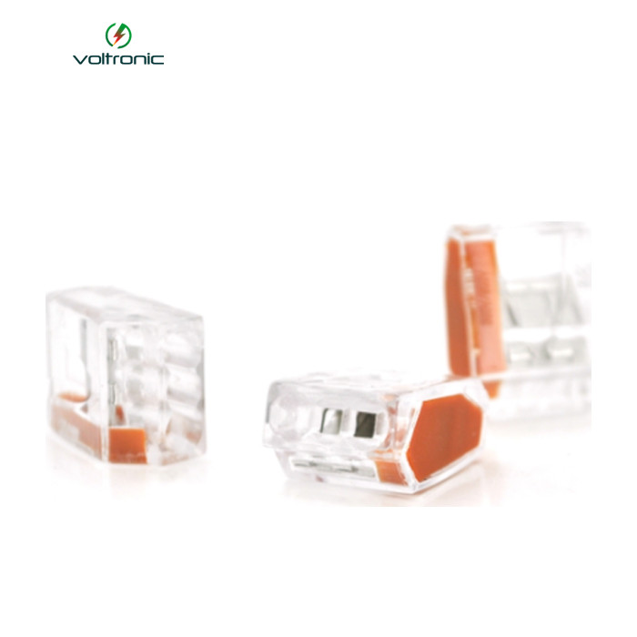 З'єднувач кабелю 3-pin аналог WAGO К773-253, 50штпак Voltronic (К773-253/50)
