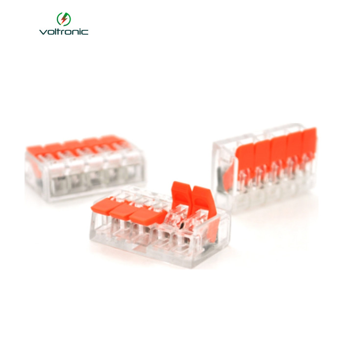 Соединитель кабеля 5-pin аналог WAGO K221-415, 15штпак Voltronic (K221-415/15)