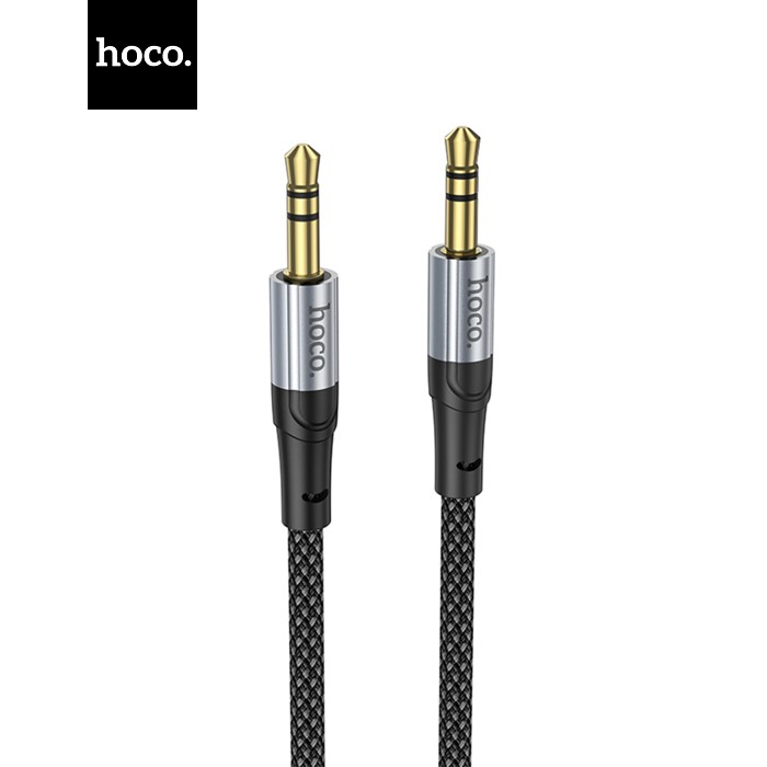 Кабель HOCO UPA26 DC3.5 тато-тато 1.0м, круглий в обплетенні, Black, Box