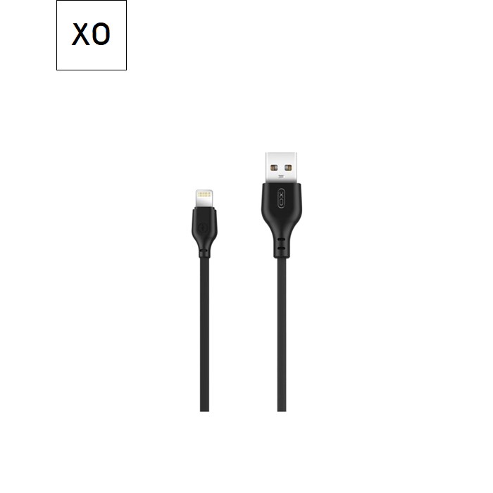 Дата кабель USB 2.0 AM to Lightning 1.0m 2.1A NB103 black XO (6920680862702)