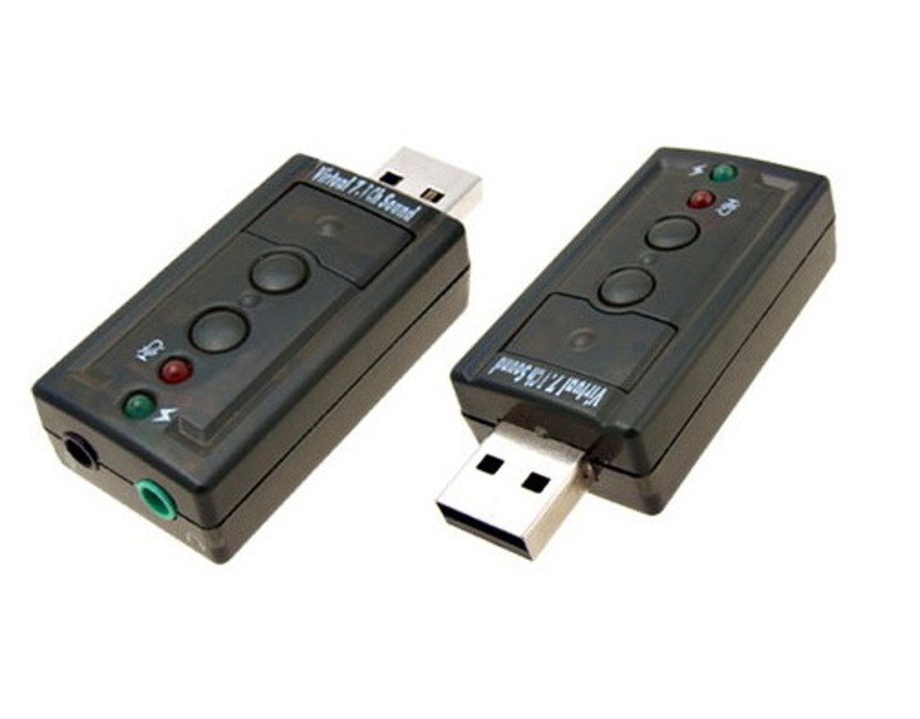 Звукова карта USB AUX jack, 2*TRS (Mic + Ear), Virtual 7.1 Channel, RTL