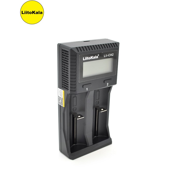 ЗУ універсальне Liitokala Lii-CH2, 2 канали, LCD дисплей, підтримує Li-ion, Ni-MH та Ni-Cd AA (R6), ААA (R03), AAAA, С (R14)