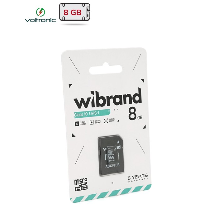Карта пам'яті Wibrand microSDHC Class 10 UHS-I, 8GB