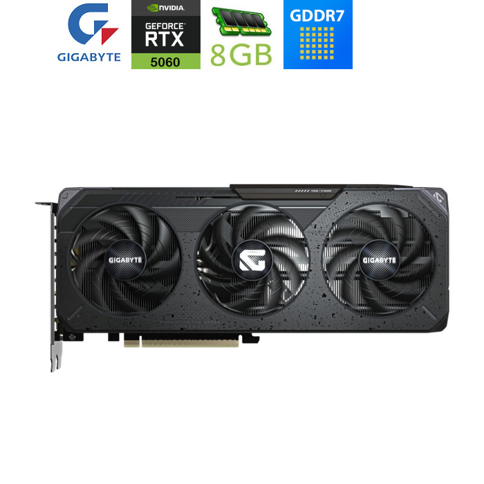 Відеокарта GIGABYTE GeForce RTX5060 8Gb GAMING OC (GV-N5060GAMING OC-8GD)