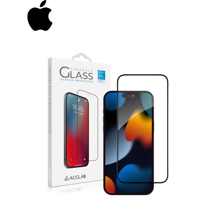 Скло захисне ACCLAB Full Glue ESD Apple iPhone 15 Pro Max Black 6,7" (1283126577260)