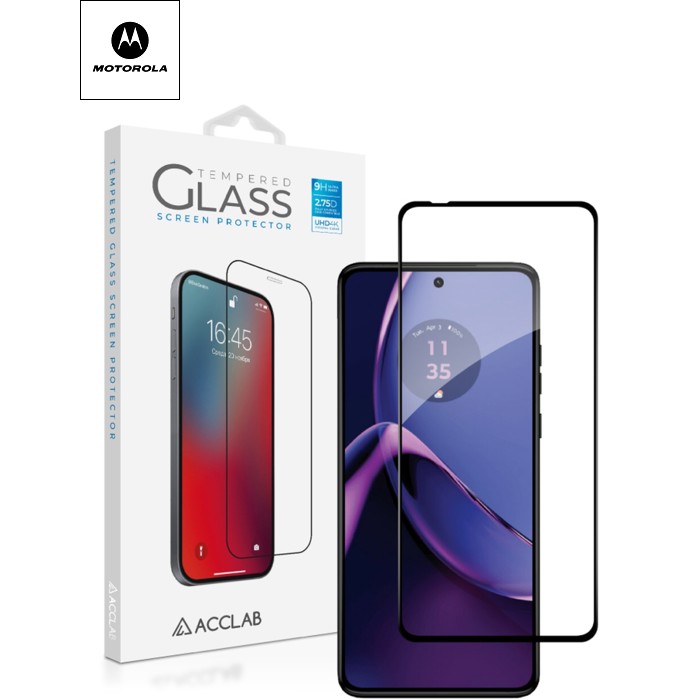 Скло захисне ACCLAB Full Glue Moto G84 Black (1283126582332)