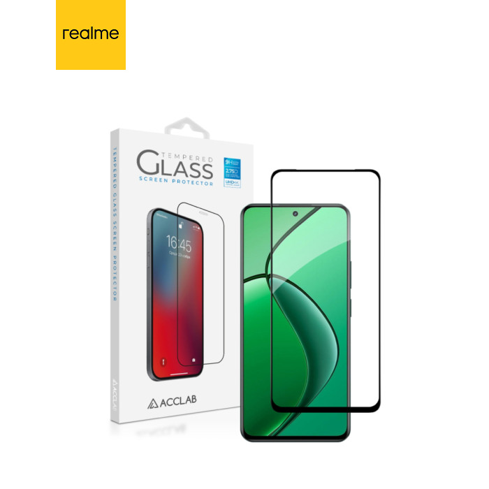Скло захисне ACCLAB Full Glue Realme 13+ Black (1283126607561)