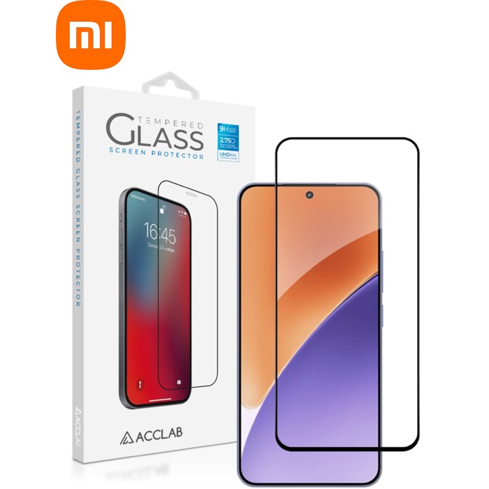 Скло захисне ACCLAB Full Glue Xiaomi 15 Black (1283126607387)