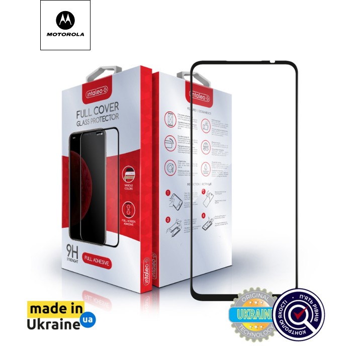Стекло защитное Intaleo Full Glue MOTO G24 Power Black (1283126591747)