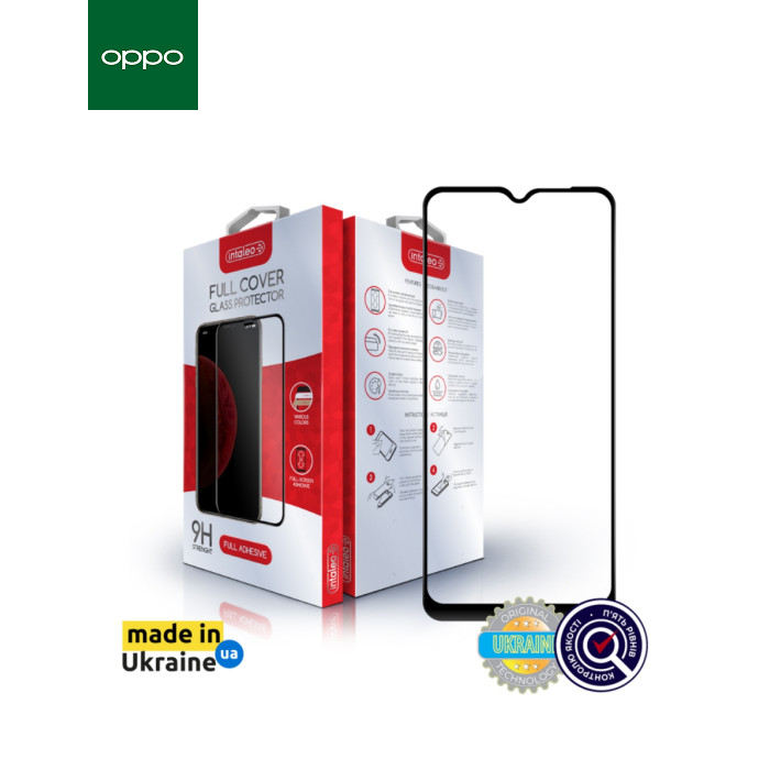 Скло захисне Intaleo Full Glue Oppo A77S Black (1283126576805)