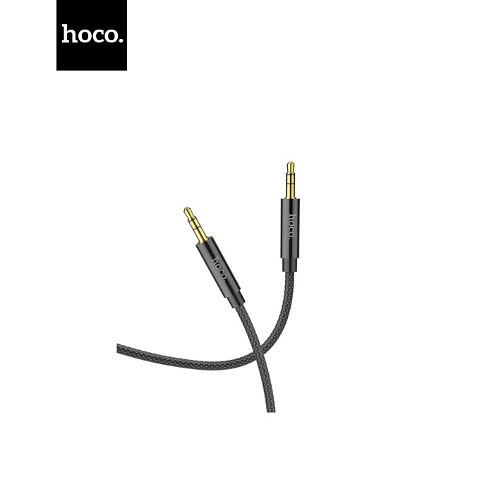 Кабель мультимедийный 3.5mm M to 3.5mm M 2.0m Black HOCO (6931474759894)