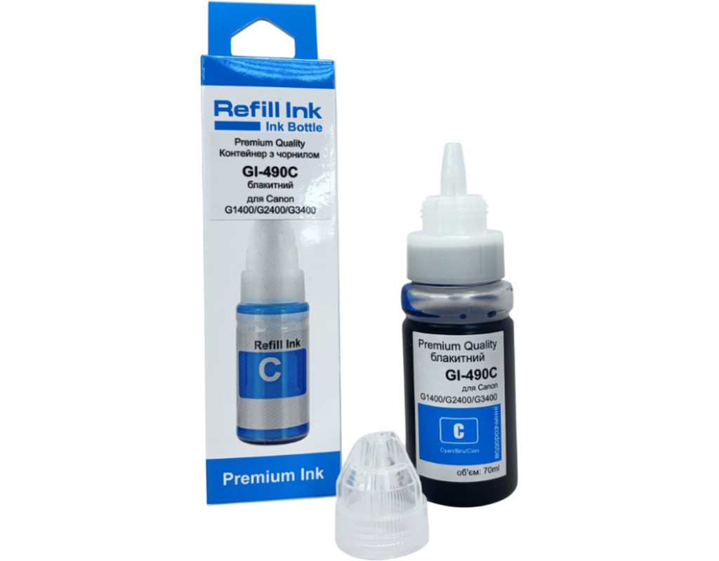 Чернила Premium Quality Canon GI-490C 70мл Cyan (70264920)