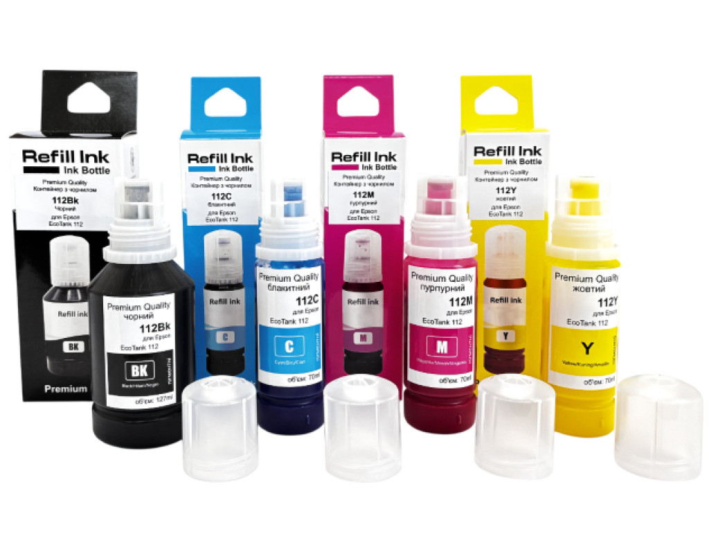 Чорнило Premium Quality Epson 112 SET B127ml, C/M/Y 70ml (70264946)