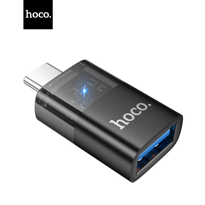 Перехідник HOCO UA36B USB3.0(F) => Type-C(M), Black, Box
