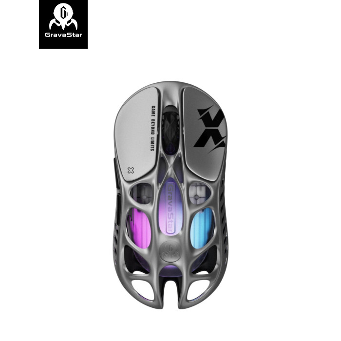 Мишка GravaStar Mercury X Wireless/Bluetooth/USB Grey (GSX_GRY)
