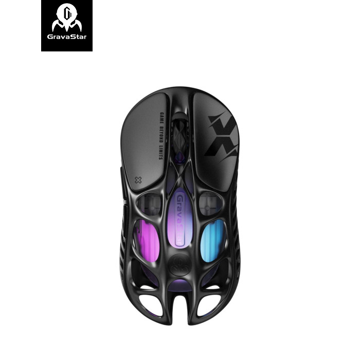 Мышка GravaStar Mercury X Wireless/Bluetooth/USB Black (GSX_BLK)