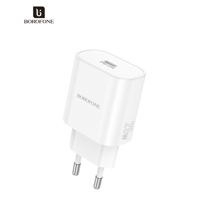 Зарядний пристрій BOROFONE BA82A Platinum USB-C PD25W White (6941991112256)
