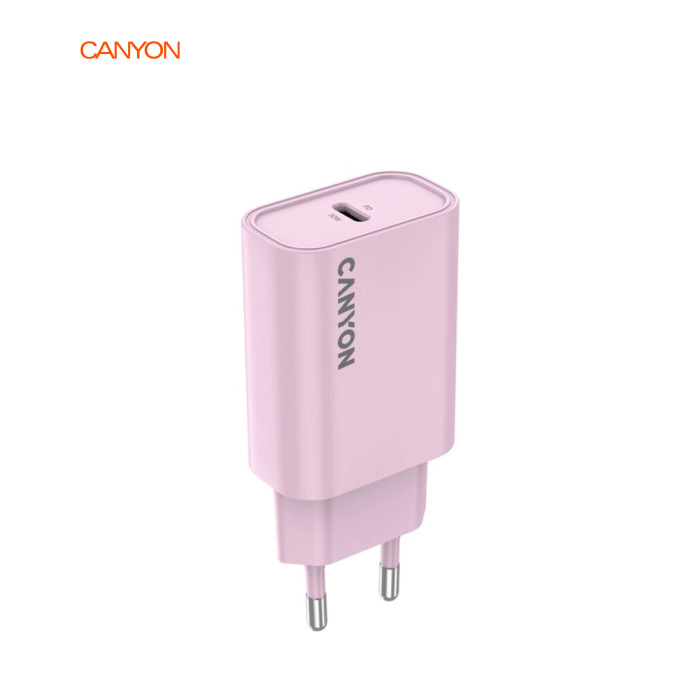 Зарядний пристрій Canyon 30CL OnCharge USB-C PD30W Pink (CNE-CHA30CLPK)