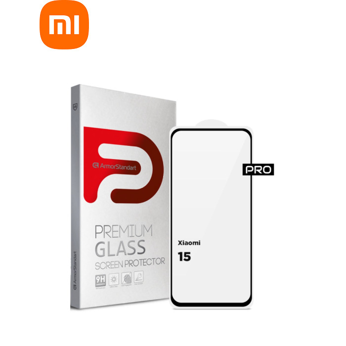 Скло захисне Armorstandart ArmorStandart Pro Xiaomi 15 Black (ARM82376)
