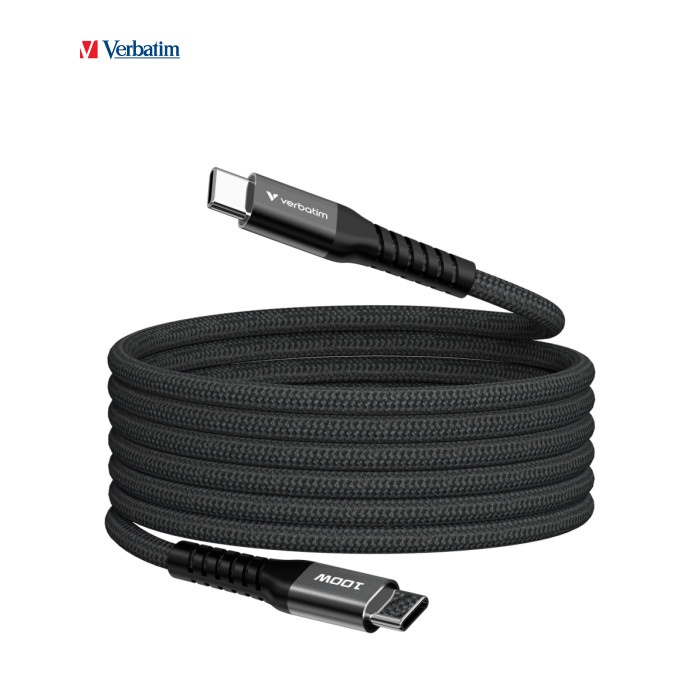 Дата кабель USB-C to USB-C 1.2m Magnetic 100W black Verbatim (31863)