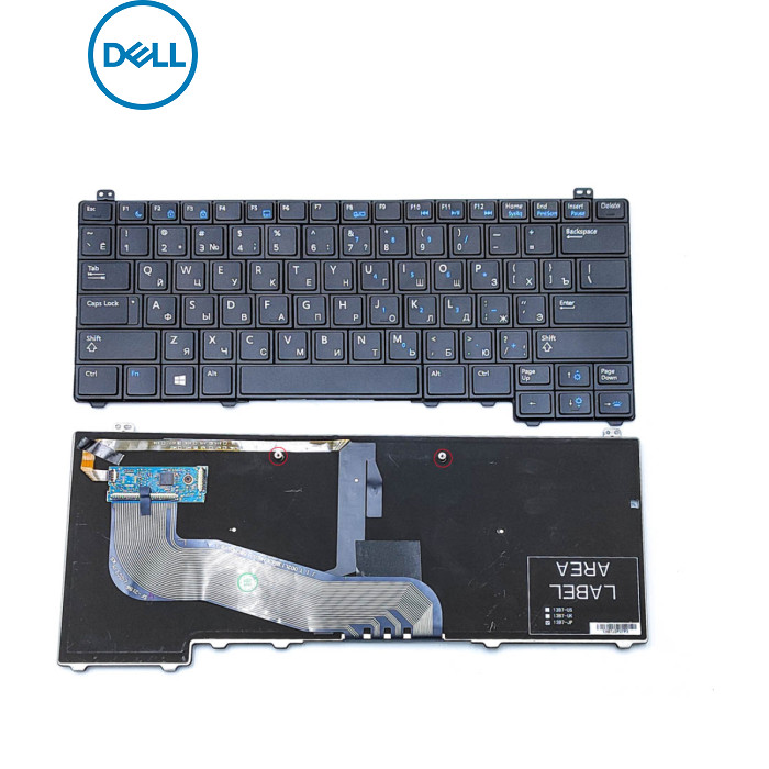 Клавіатура для DELL Latitude E5440 (RU Black з підсвіткою)