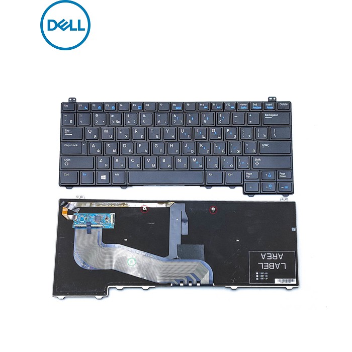 Клавіатура для DELL Latitude E5440 (RU Black з підсвіткою)