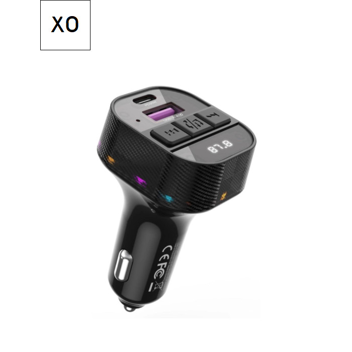FM модулятор XO BCC17 Car Charger Smart Bluetooth Dual Port PD 30W Чорний (BCC17.black)