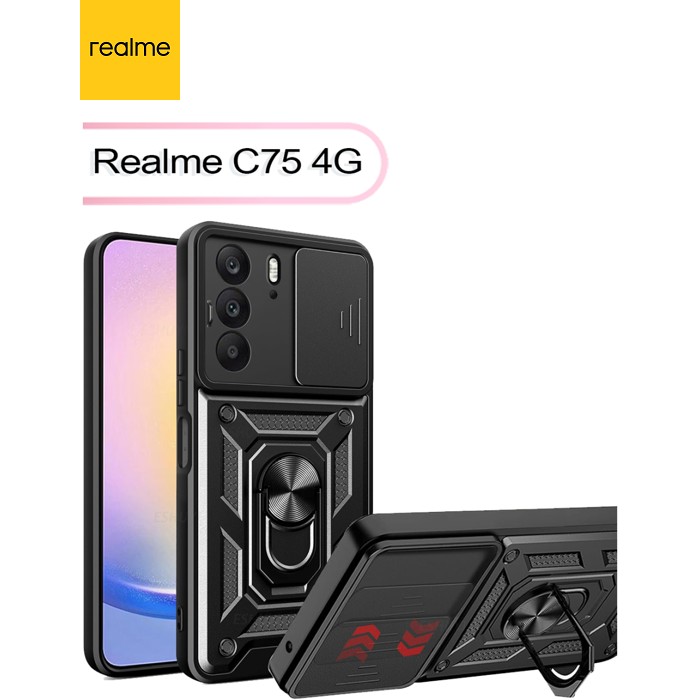 Чехол для мобильного телефона BeCover Military Realme C75 4G Black (713539)