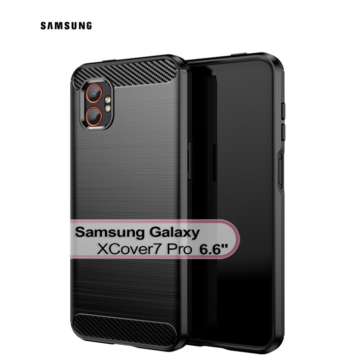 Чехол для мобильного телефона BeCover Carbon Series Samsung Galaxy XCover7 Pro SM-G766B Black (713559)