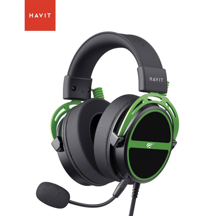 Навушники Havit HV-H2030E Black/Green (6939119067076)