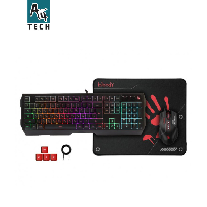Комплект A4Tech Bloody B1700 USB Black (4711421980401)