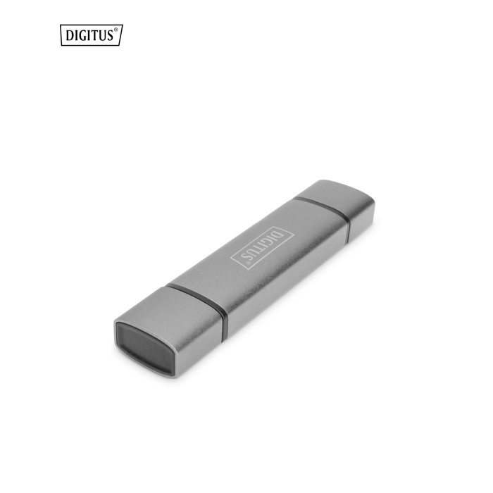 Зчитувач флеш-карт Digitus USB-C/USB 3.0 SD/MicroSD (DA-70886)