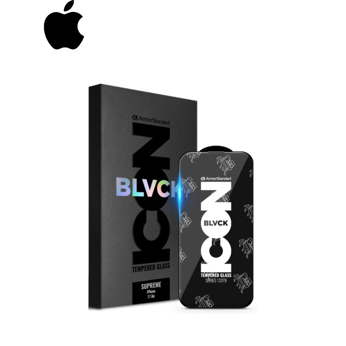 Скло захисне Armorstandart Supreme Black Icon Apple iPhone 17 Air (ARM86402)