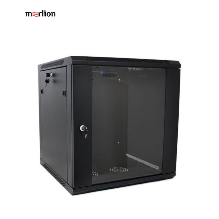 Шафа настінна Merlion 18U 19" 600*600mm (Ш*Г)мм, black (Ml3-6618 / 20221)