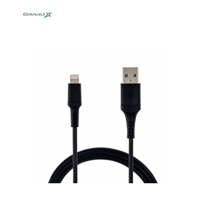 Дата кабель USB 2.0 AM to Lightning 1.0m MFI Grand-X (TL01)