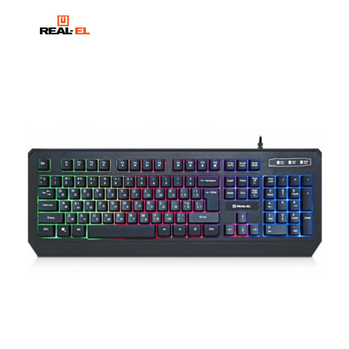 Клавіатура REAL-EL 7001 Comfort Backlit Black (EL123100035)