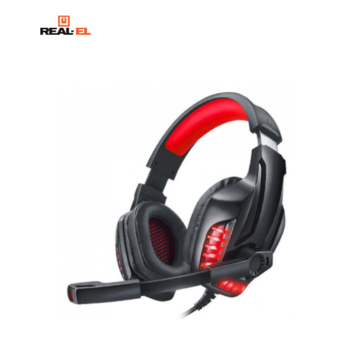 Навушники REAL-EL GDX-7650 Black/Red (EL124100043)