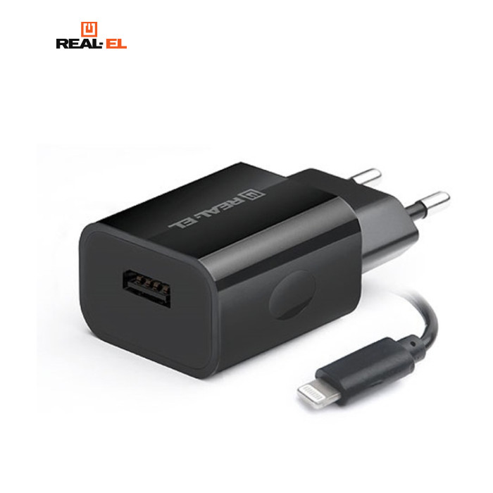 Зарядное устройство REAL-EL CH-217 black (EL123160016)
