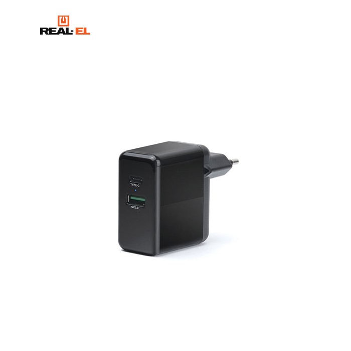 Зарядное устройство REAL-EL CH-350 black (EL123160017)