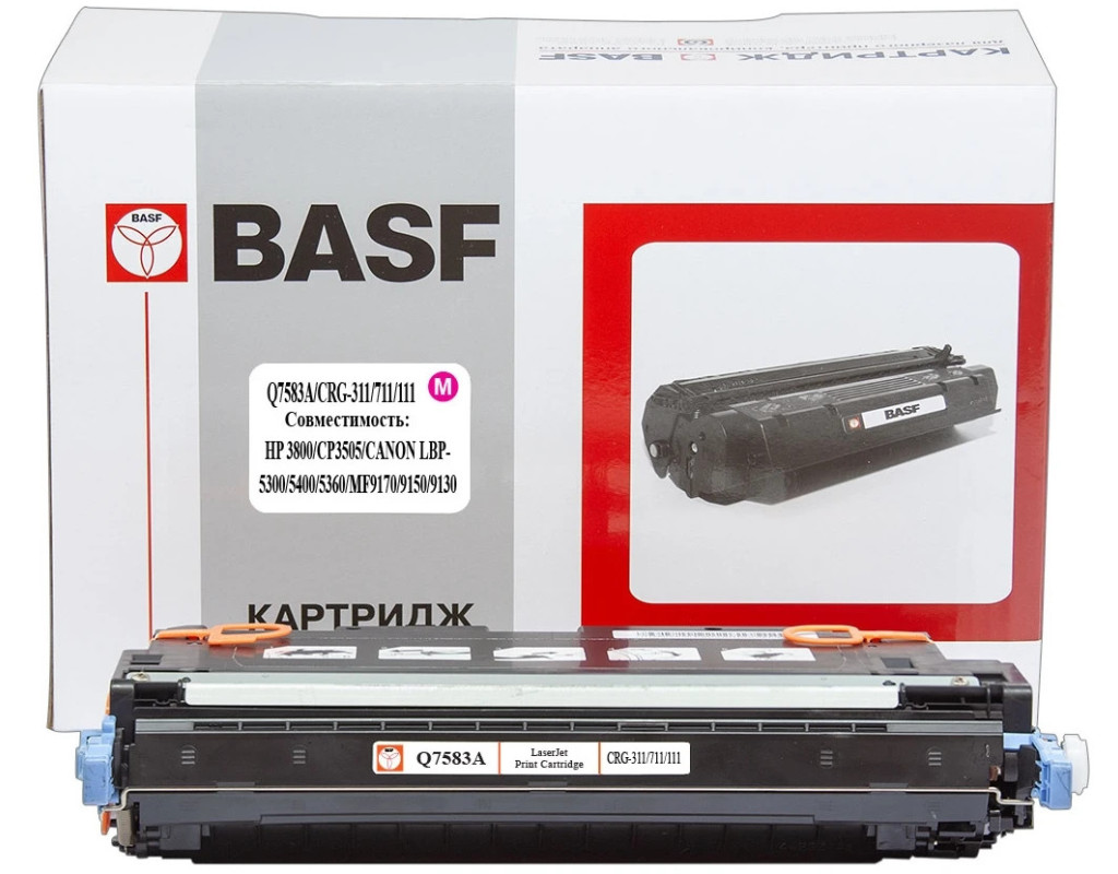 Картридж BASF HP CLJ 3800 Q7583A Magenta (BASF-KT-Q7583A_CRG711)