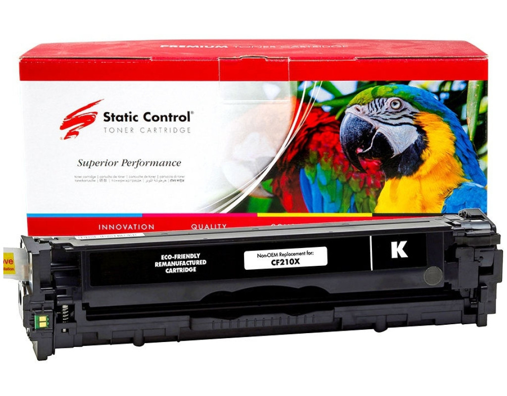 Картридж Static Control HP CF210X (131X), Canon 731H black Parrot (002-01-LF210X)