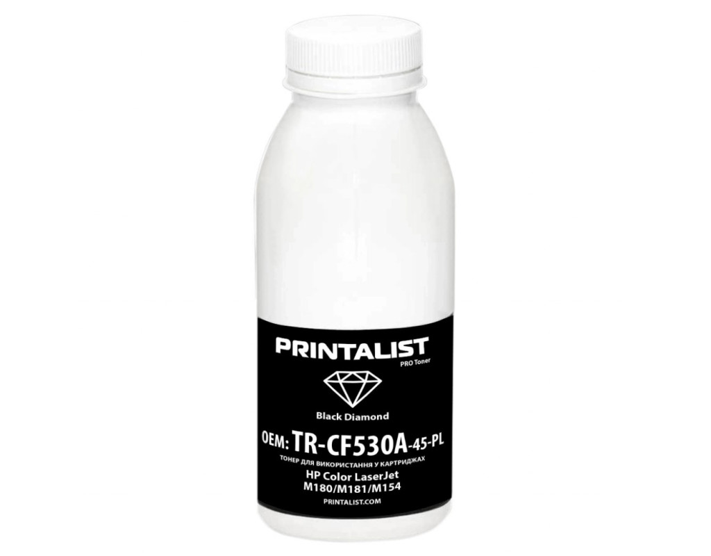 Тонер HP CLJ M180/M181/M154 45г Black Printalist (TR-CF530A-45-PL)