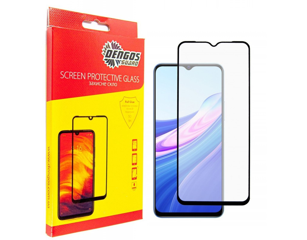 Стекло защитное Dengos Full Glue VIVO Y33s (black) (TGFG-195)
