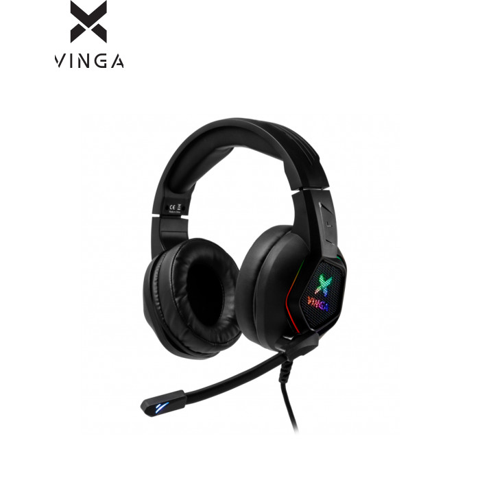 Навушники Vinga HSCU-160 Gaming LED Black (HSCU-160)
