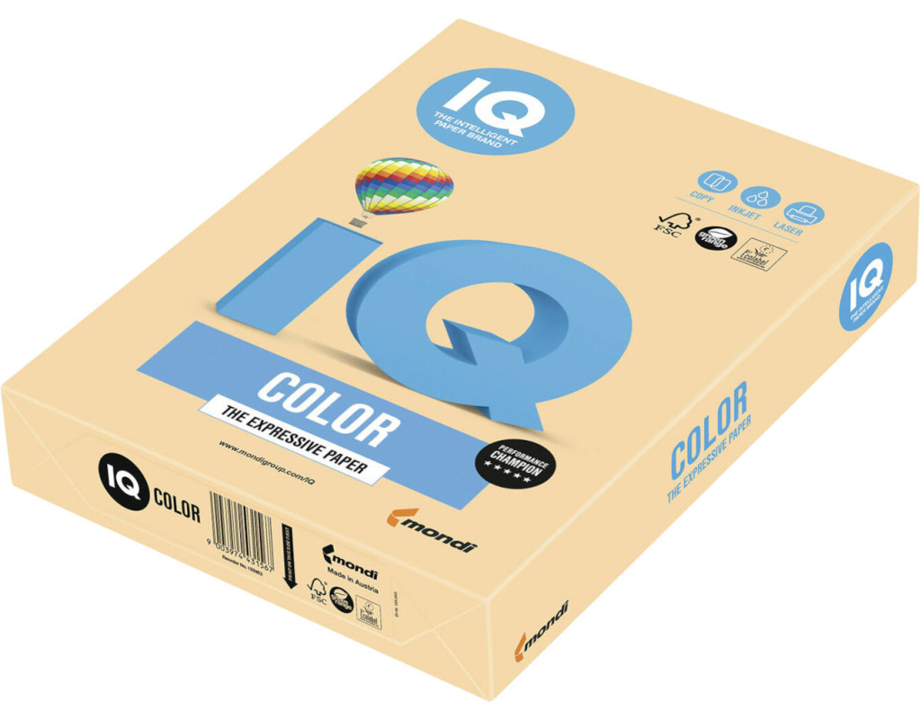 Бумага IQ color А4 160g 250sh beige, creamy, Dark, pastel Mondi (SA24/A4/160/IQ)