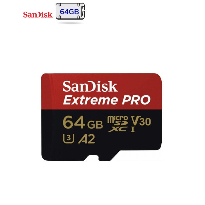 Карта пам'яті SanDisk 64GB microSDXC class 10 UHS-I U3 Extreme Pro V30 (SDSQXCU-064G-GN6MA)