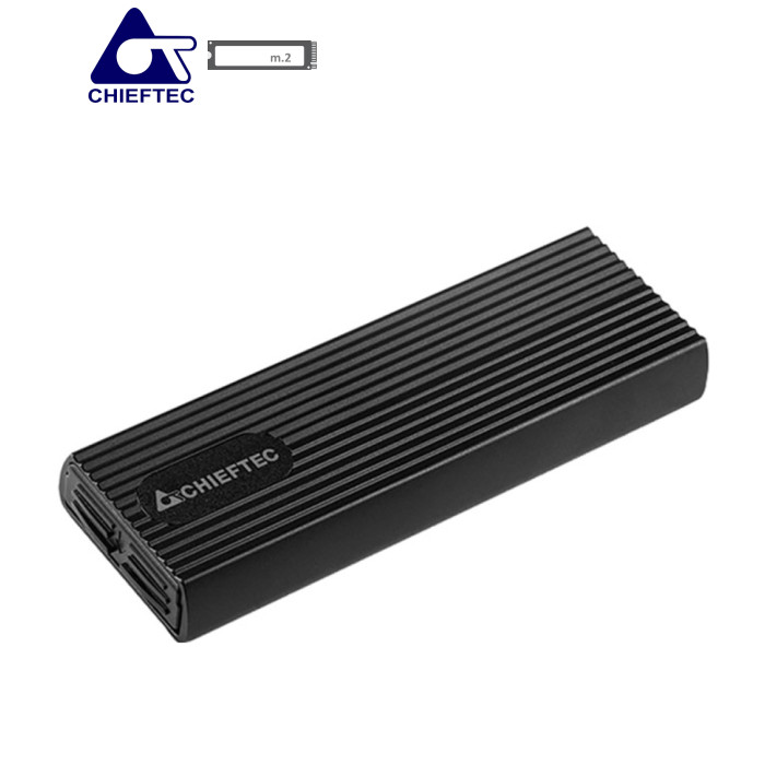 Кишеня зовнішня Chieftec USB 3.2 Gen2 Type-C M.2 PCIe NVMe/SATA SSD (CEB-M2C-TL)