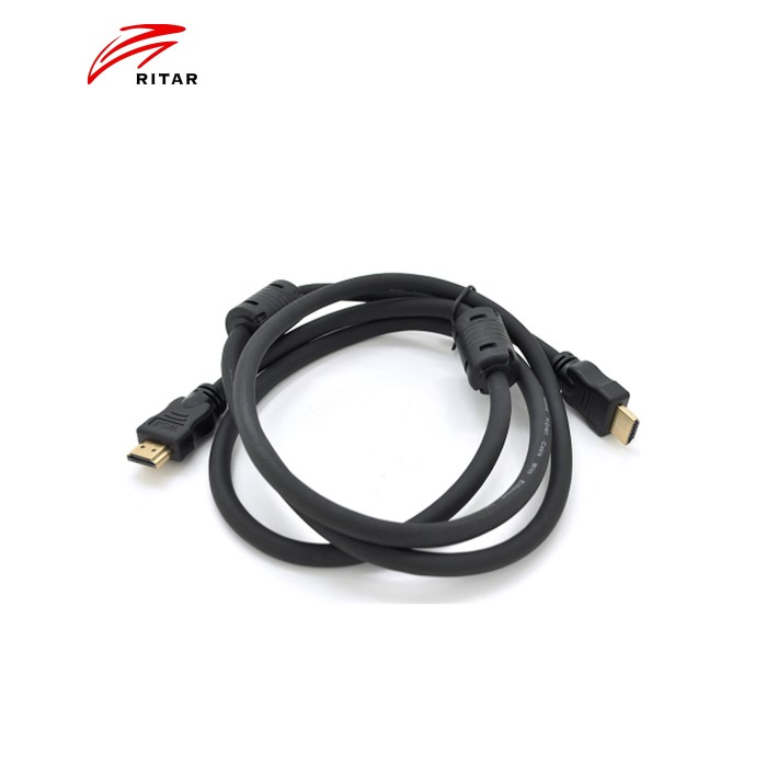 Кабель мультимедійний HDMI M to HDMI M 3.0m V1.4 4K black Ritar (HDMI(M)/(M)V1.4-3m-348P)