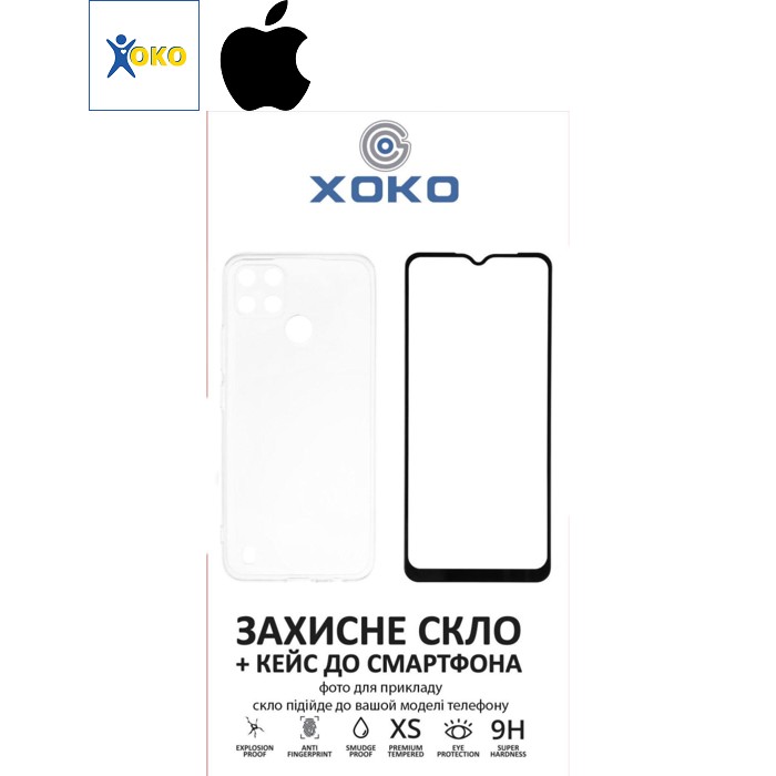 Чохол до мобільного телефона XoKo Ultra Thin Proof + Glass Full Cover Ultra-Thin iPhone 15 Pro Black (XK-CS-ULT-AP-IP15Pr)